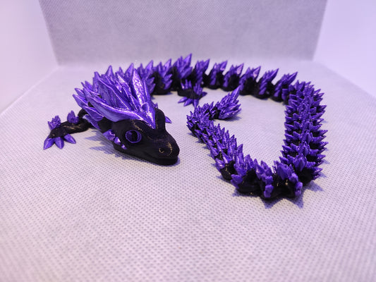 Articulated Dragon - Purple and Black Edition