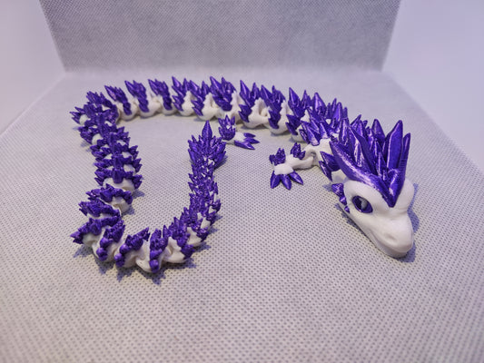 Articulated Dragon - Purple and White Edition