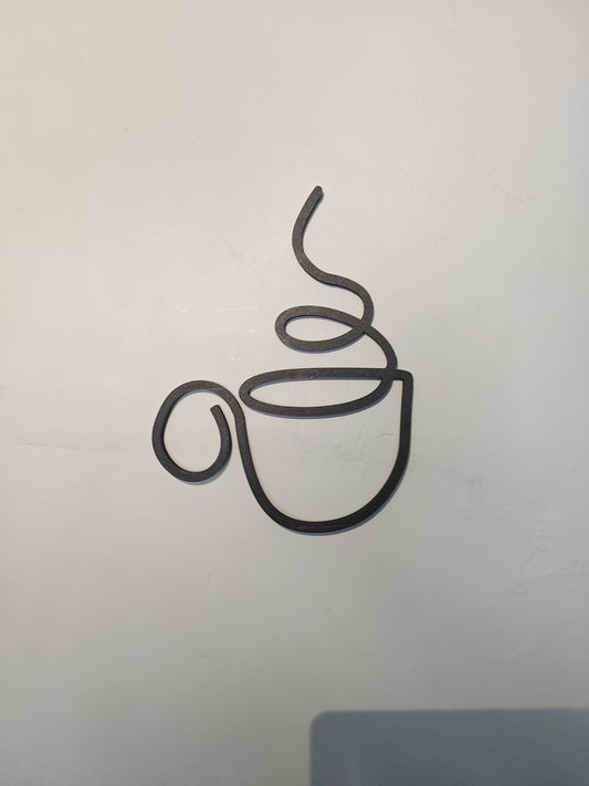 Coffee Cup Outline Wall Art!